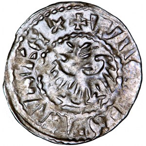 Polska, Władysław II Jagiełło, Ruś Czerwona, grosz (grosik), 1388-1394, men. Lwów