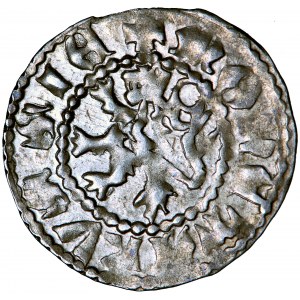 Polska, Władysław II Jagiełło, Ruś Czerwona, grosz (grosik), 1388-1394, men. Lwów