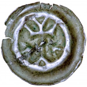Prusy, Zakon Krzyżacki, fenig brakteatowy typu Krzyż łaciński, ok. 1317/18-1327/8
