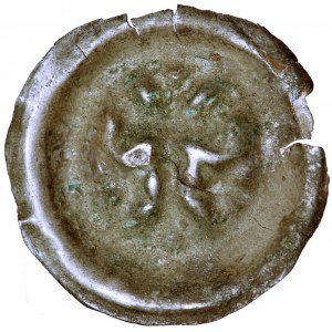 Prusy, Zakon Krzyżacki, fenig brakteatowy typu Krzyż łaciński, ok. 1317/18-1327/8