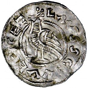 Bohemia, Bretislav I, broad denarius, 1034-about 1050, men. Prague