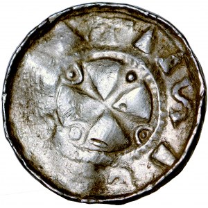 Germany, East Saxony (Ostfalia), cross denarius of the banner type, ca. 1050-1060