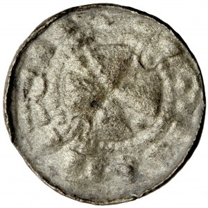 Germany, East Saxony (Ostfalia), cross denarius of the elderly pearl cross type, period forgery, ca. 1030-1050
