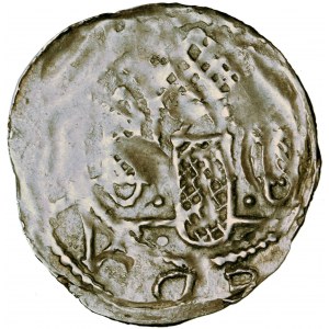 Polabie, Stodoranie, Przybysław Henry, denarius, before 1150, men. Brenna (Brandenburg)