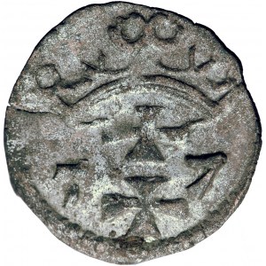 Polska, Zygmunt August, Gdańsk, pieniążek (denar) 1557, men. Gdańsk