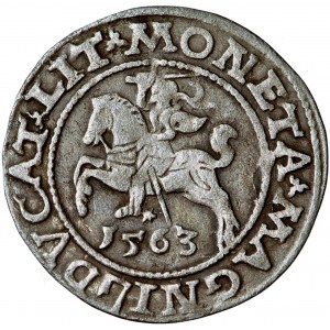 Litwa, Zygmunt August, półgroszek, 1563, men. Wilno