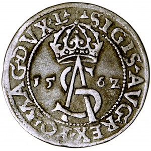Litwa, Zygmunt August, trojak, 1562, men. Wilno