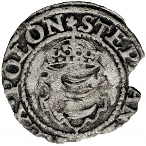 Polska, Stefan Batory, Korona, szeląg, 1580, men. Olkusz
