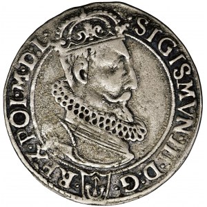 Polska, Zygmunt III, Korona, szóstak, 1623, men. Kraków - data pod koroną