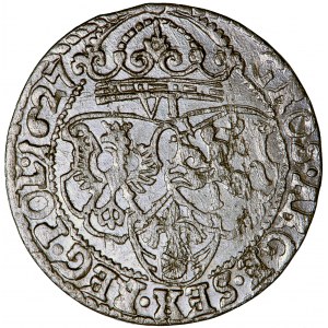 Polska, Zygmunt III, Korona, szóstak, 1627, men. Kraków