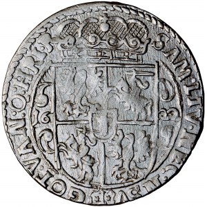 Polska, Zygmunt III, Korona, ort, 1622, men. Bydgoszcz