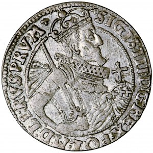 Polska, Zygmunt III, Korona, ort, 1623, men. Bydgoszcz