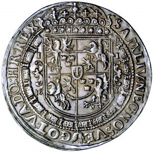 Polska, Zygmunt III, Korona, talar, 1630, men. Bydgoszcz, Jakub Jakobson