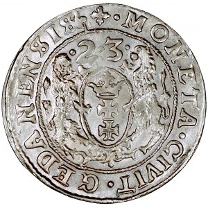 Polska, Zygmunt III, Gdańsk, ort, 1623, men. Gdańsk