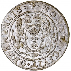 Polska, Zygmunt III, Gdańsk, ort, 1624, men. Gdańsk