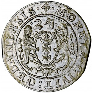 Polska, Zygmunt III, Gdańsk, ort, 1624, men. Gdańsk