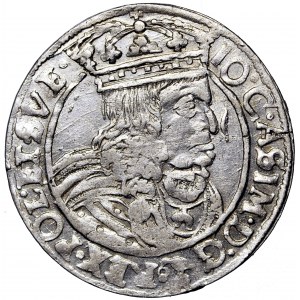 Polska, Jan Kazimierz, Korona, szóstak, 1662, men. Lwów, G.B. Amoretti