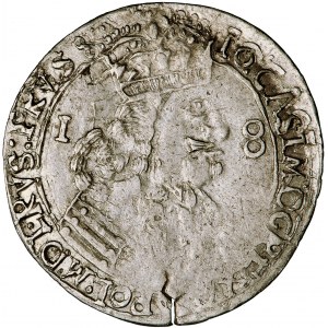 Polska, Jan Kazimierz, Korona, ort, 1656, men. Lwów