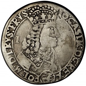 Polska, Jan Kazimierz, Korona, ort, 1656, men. Lwów