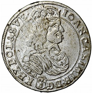 Polska, Jan Kazimierz, Korona, ort, 1668, men. Bydgoszcz