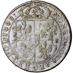 Polska, Jan Kazimierz, Korona, ort, 1668, men. Bydgoszcz