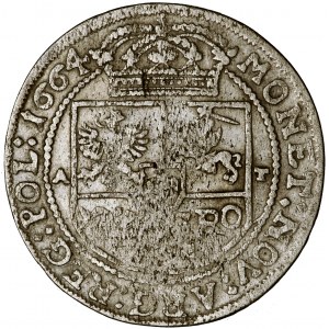 Polska, Jan Kazimierz, Korona, złoty (złotówka, tymf), 1664, men. Kraków