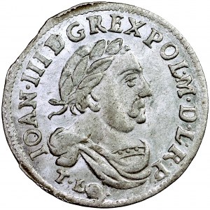 Polska, Jan III, Korona, szóstak, 1682, men. Bydgoszcz, Tytus Liwiusz Boratyni, Jan Andrzej Morsztyn