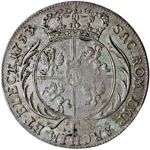 Polska (Saksonia), August III, tymf (ort), 1753, men. Lipsk, Johann Friedrich Stieler