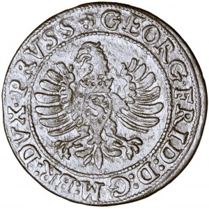 Prusy, Jerzy Fryderyk, grosz, 1597, men. Królewiec