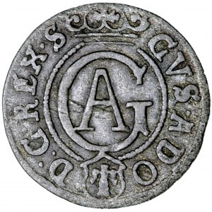 Polska, Gustaw Adolf, szeląg, 1629, men. Elbląg