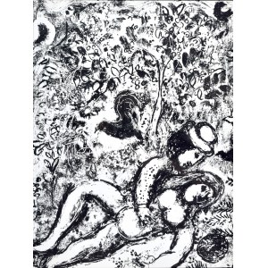 Marc Chagall, (1887-1985), Para pod drzewem (Le Couple a L'Arbre), 1963