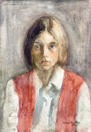 Irena Knothe (1904-1986), Czerwona kamizelka, 1970
