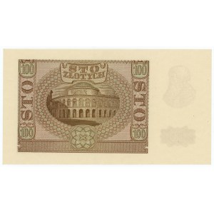 100 złotych 1940 - seria B - fałszerstwo ZWZ - numerator czerwony