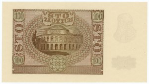 100 zloty 1940 - B series - ZWZ forgery - red numerator