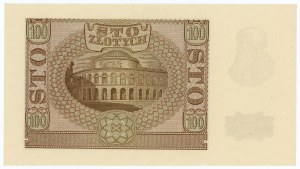 100 złotych 1940 - seria B - fałszerstwo ZWZ - numerator czerwony