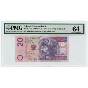 20 zloty 1994 - serie YF firmata dal disegnatore Andrzej Heidrich