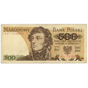 500 złotych 1976 - seria AU