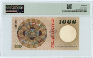 1.000 zloty 1965 - Serie F - PMG 64