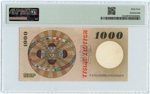 1.000 zloty 1965 - Série F - PMG 64
