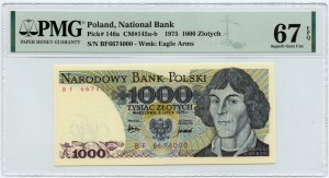 1.000 złotych 1975 - seria BF - PMG 67 EPQ (L6)
