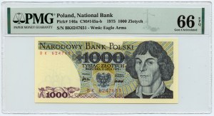 1.000 złotych 1975 - seria BK - PMG 66 EPQ (L6)