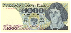 1 000 PLN 1975 - Série A