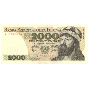 2.000 złotych 1977 - seria A - RZADKIE (L6)