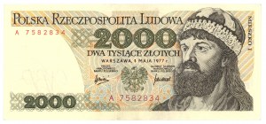 2.000 złotych 1977 - seria A - RZADKIE (L6)