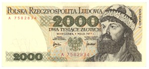 2 000 zlotys 1977 - Série A