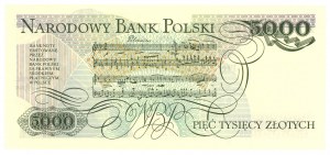 5,000 zloty 1982 - series A 1000255