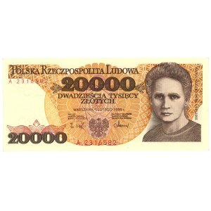 20.000 zloty 1989 - Série A