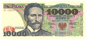 10,000 zloty 1987 - series A