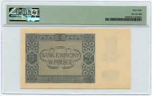 5 Zloty 1940 - Serie B - PMG 64