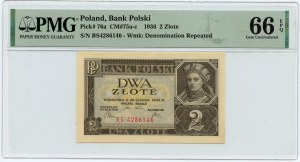 2 gold 1936 - BS series - PMG 66 EPQ